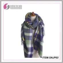 Yiwu Fabrik Verkauf Jacquard Print Tartan Schal Pashmina Schal Cashmere Schal